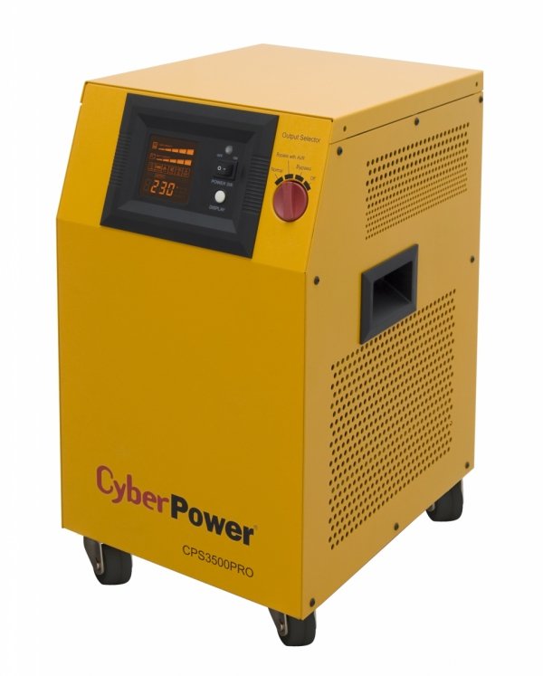 CPS3500PRO Zasilacz UPS CyberPower 3500VA/2450W, długie czasy podtrzymania, sinus na wyjściu, opcja karty sieciowej. Baterie zewnętrzne do kupienia osobno.