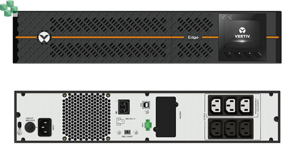 EDGE-22000IRT2UXL Zasilacz UPS VERTIV EDGE 2200VA/1980W XL, Rack/Tower, 2U, Line-Interactive, LCD, PF=0,9