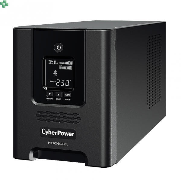 Zasilacz UPS CyberPower PR3000ELCDSL, 3000VA/2700W, 8x IEC C13, 1x IEC C19, 230V, LCD, Sinus
