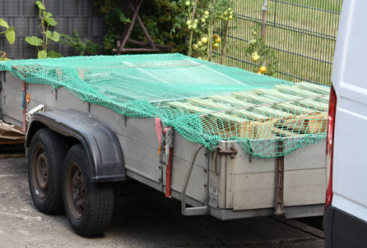 Siatka na przyczepki | Bezwęzłowa polipropylenowa | Oczko 45 mm | Linka 4,0 mm