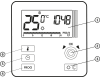 PRZEWODOWY STEROWNIK REGULATOR TEMPERATURY TERMOSTAT POKOJOWY AURATON DRACO