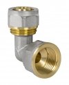 KOLANO KOLANKO MUFOWE PEX ALUPEX SKRĘCANE FI 20 mm x 1/2'' GW MOSIĄDZ