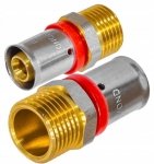 ZŁĄCZKA NYPLOWA ZAPRASOWYWANA PEX ALUPEX FI 25x1 GZ MOCNY MOSIĄDZ DIAMOND FZZ-001.1X25.ZŁ-CH