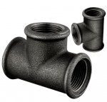 TRÓJNIK CZARNY FI 2'' CALE TROJAK RÓWNOPRZELOTOWY STAL DN50 ŻELIWNY