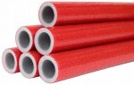 IZOLACJA OTULINA NA RURĘ PEX MIEDZIANĄ PP FI 35/6mm CZERWONA 2m