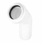 KOLANO KOLANKO KANALIZACYJNE 40 MM 30° STOPNI PP PCV BIAŁE KANALIZACJA