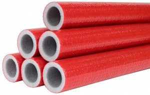 IZOLACJA OTULINA NA RURĘ PEX MIEDZIANĄ PP FI 35/6mm CZERWONA 2m