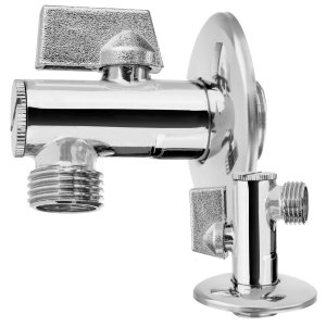 ZAWÓR KĄTOWY ZAWOREK DO UMYWALKI BATERII SPŁUCZKI WC 1/2x1/2 Z FILTREM