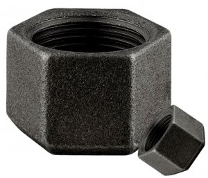 KOREK ZAŚLEPKA KAPA STAL CZARNA GWINT 1 DN25 ŻELIWNY CZARNY SOLIDNY