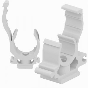 UCHWYT DO RURY 25mm Z KLAPKĄ ZATRZASK 25 PEX PP KLIPS ZAPINANY ZAMYKANY