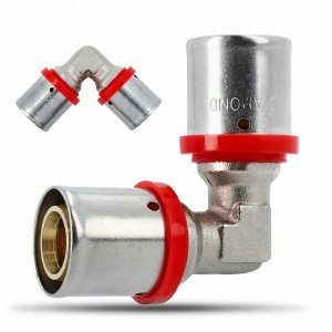 KOLANO KOLANKO RÓWNOPRZELOTOWE ZAPRASOWYWANE PEX ALUPEX FI 16x16 MOSIĄDZ FZZ-006.16X16.KOL-2