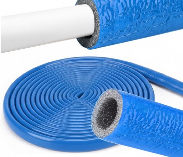 IZOLACJA OTULINA NA RURĘ PEX MIEDZIANĄ FI 35/6mm NIEBIESKA W KRĘGU KRĄG 10m