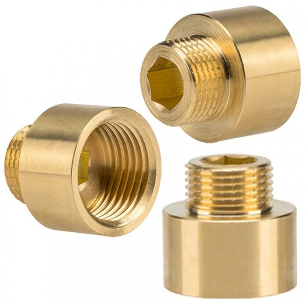 PRZEDŁUŻKA REDUKCJA WYDŁUŻKA REDUKCYJNA ZŁĄCZKA 1/2&quot;x3/8&quot; REDUKCJA MOSIĘŻNA