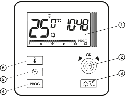 PRZEWODOWY STEROWNIK REGULATOR TEMPERATURY TERMOSTAT POKOJOWY AURATON DRACO