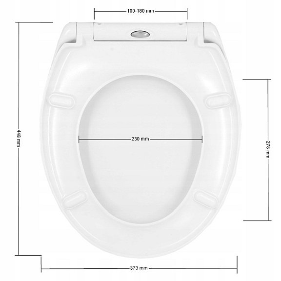 DESKA SEDESOWA do WC BIAŁA WOLNOOPADAJĄCA Twarda Wypinana CICHY DOMYK D1