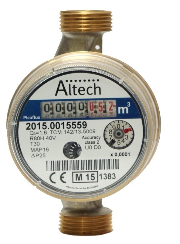 Wodomierz licznik do zimnej wody 1/2&quot; 1,6m3