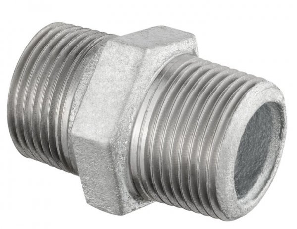 NYPEL OCYNKOWANY OCYNK ZŁĄCZKA RÓWNOPRZELOTOWY FI 3/4" GZ DN20 ŻELIWNY