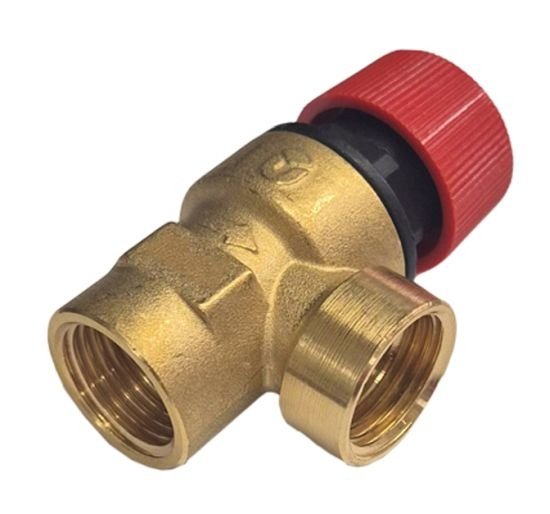 ZAWÓR BEZPIECZEŃSTWA 1/2&quot; 1,5 BARA DO C.O. , C.W.U. GW-GW WW ART.710-15-1.5