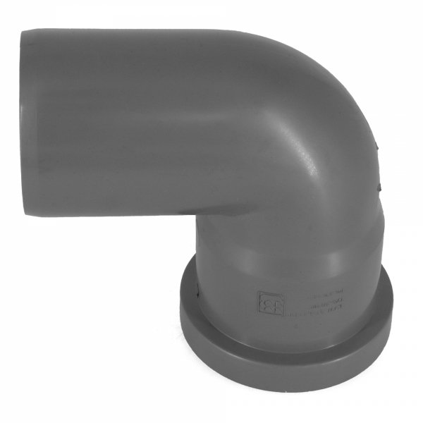 KOLANO KOLANKO KANALIZACYJNE ODPŁYWOWE SZARE FI 50mm KĄT 90° MOCNE