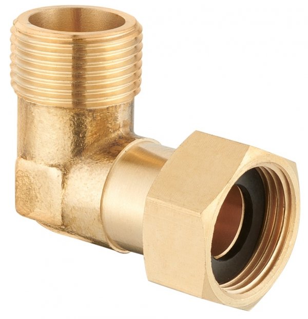ŚRUBUNEK PÓŁŚRUBUNEK RÓWNOPRZELOTOWY MOSIĘŻNY Z USZCZELKĄ 1/2" DN15 KĄTOWY