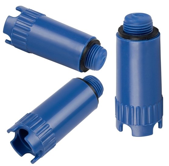 KOREK ZAŚLEPKA DO PRÓB SZCZELNOŚCI CIŚNIENIA FI 1/2" NIEBIESKI PLASTIKOWY KOREK PS.N-1/2