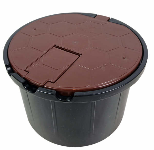 STUDZIENKA OUT SKRZYNKA POBORU WODY Z ZAWOREM KULOWYM 3/4 Z KLAPKĄ BRĄZOWA