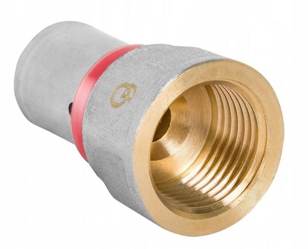 ZŁĄCZKA MUFOWA ZAPRASOWYWANA PEX ALUPEX FI 25x1&quot; GW MOCNY MOSIĄDZ DIAMOND FZZ-002.1X25.ZŁ-DZ
