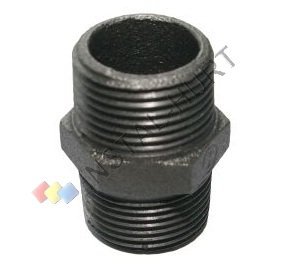  Nypel Czarny 6/4&quot; GZ/GZ - 11/2&quot; 