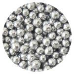 Cukrowe PEREŁKI włoskie na tort SREBRNE 8mm 1kg