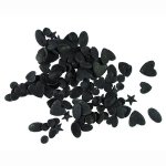 Posypka cukrowa KONFETTI CZARNE na tort deser 10g