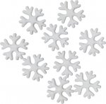 Dekoracja cukrowa - Płatki śniegu - 4x10 szt