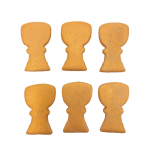 Cukrowa dekoracja na tort KIELICHY ZŁOTE 6szt