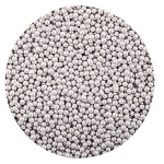 Cukrowe PEREŁKI włoskie na tort SREBRNE 2mm 20g
