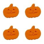 Cukrowa dekoracja na tort DYNIA HALLOWEEN 4,5cm 4szt