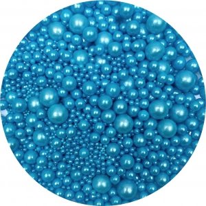 Posypka cukrowa BLUE BUBBLES 100 g – Niebieskie Perełki 