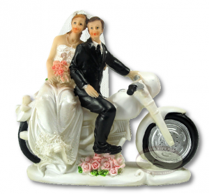 Figurka Para Młoda NA MOTORZE