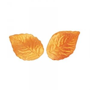 Listki cukrowe duże ZŁOTE na tort 20szt