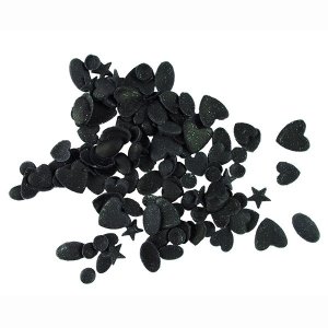Posypka cukrowa KONFETTI CZARNE na tort deser 10g