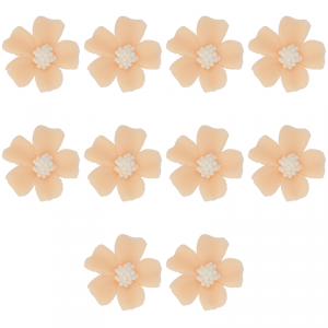 Kwiatki cukrowe na tort NIEZAPOMINAJKA 10szt herbaciane