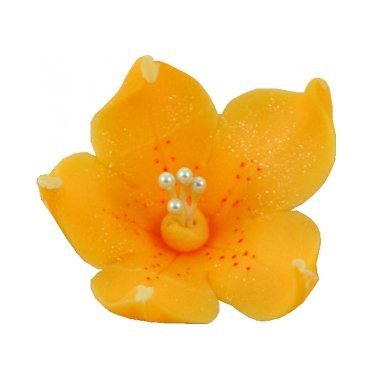 Cukrowa LILIJKA kwiatek z masy cukrowej - 1szt HERBACIANA