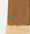 Brązowe rękawiczki dziecięce Carrot