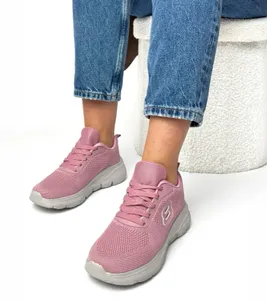 Różowe sportowe sneakersy z miękką wkładką Lucia