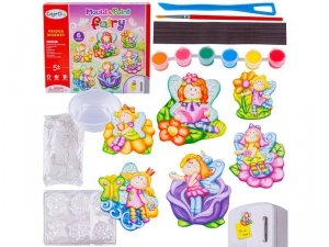 Kreatywny Zestaw Stwórz Magnes, Odlew DIY WRÓŻKI, GLITTER FAIRY Zrób To Sam