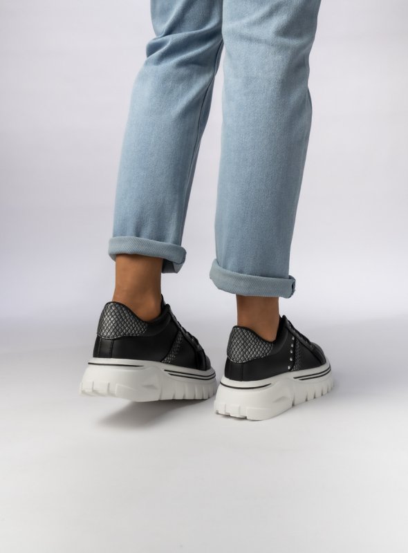Damskie Sneakersy – Czarne VERA BLACK