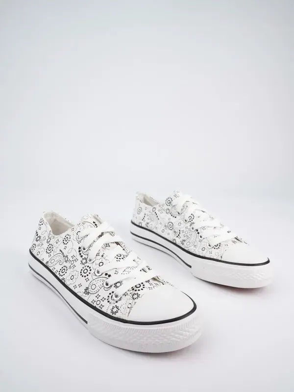 Damskie Trampki BANDANA WHITE