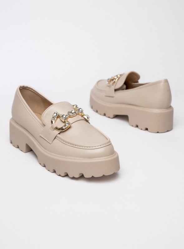 Damskie Mokasyny ELEGANZE BEIGE