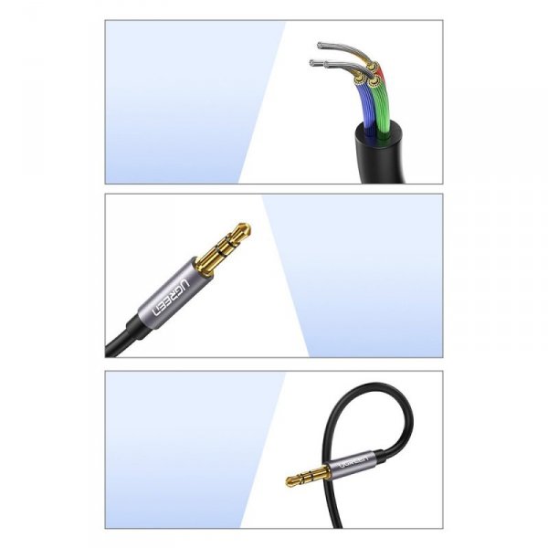 Przedłużacz adapter przejściówka do słuchawek mini jack 3.5mm 1m niebieski
