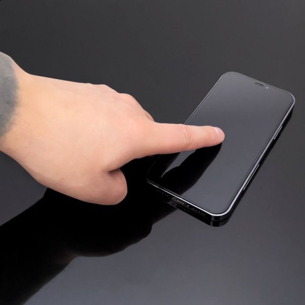 Wytrzymałe szkło hartowane do Motorola G73 na cały ekran z ramką Full Glue czarne