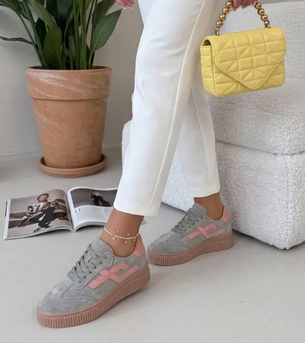 Zielone Sneakersy Ze Skóry Naturalnej Cambell