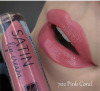 Liquid semi-matte lipstick, SATIN LIP CREAM, 702 Pink Coral